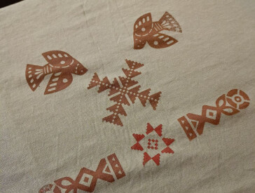 Майстер-клас із вибійки (новорічні орнаменти)