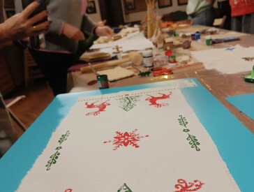 Майстер-клас із вибійки (новорічні орнаменти)