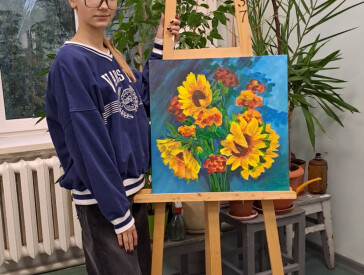 Робота учениці ПДХШ імені Святослава Пашинського подарована меру французького міста