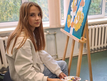 Робота учениці ПДХШ імені Святослава Пашинського подарована меру французького міста