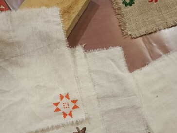 Майстер-клас із вибійки (новорічні орнаменти)