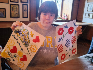 Майстер-клас «Малювання штампами» для молоді з інвалідністю